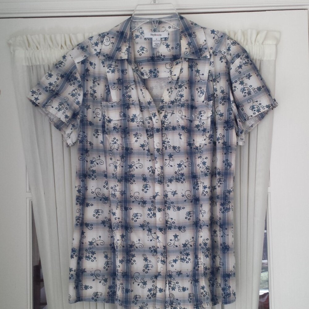 Style & Co Collared Blouse
